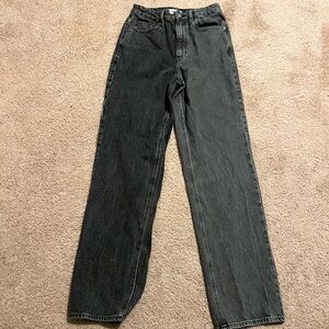 PacSun Black and White Boyfriend Jeans